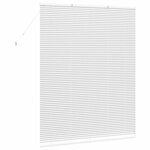 vidaXL Store de Fenêtre avec des rideaux Autre Blanc 80 x 130 cm Aluminium