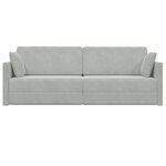 vidaXL Canapé-lit Gris clair 213 x 76 x 77 cm Velours