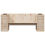 vidaXL Banc avec jardinières 167 5x60x65 cm bois massif de pin