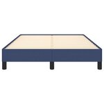 vidaXL Cadre de lit sans matelas bleu 120x200 cm tissu