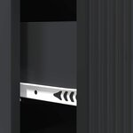 vidaXL Armoire à tiroirs Noir 33 x 34 5 x 87 cm Bois d'ingénierie