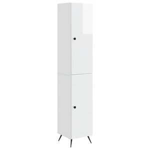 vidaXL Ensemble de Meubles 2 Pièces Blanc brillant Bois d'ingénierie