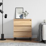 vidaXL Buffet Chêne sonoma 60x35x70 cm Bois d'ingénierie