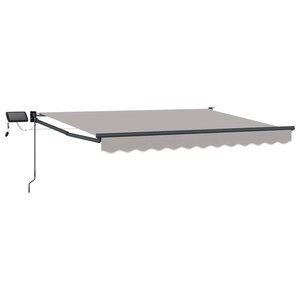 vidaXL Store rétractable manuel avec LEDs 3 x 2 5 m