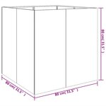 vidaXL Jardinière 80x80x80 cm acier corten