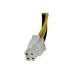 Startech.com câble d'extension d'alimentation processeur p4 4 broches atx12v 20 cm -m/f