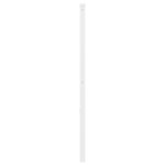 vidaXL Tête de lit métal blanc 193 cm