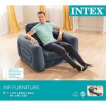 Intex Chaise coulissante 117x224x66 cm Gris foncé