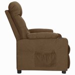 vidaXL Fauteuil Marron Tissu