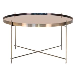 House Nordic Table basse Scarlett 70x40 cm Rond Laiton