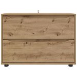 vidaXL Armoire de rangement Chêne artisanal 80 x 48 x 57 cm