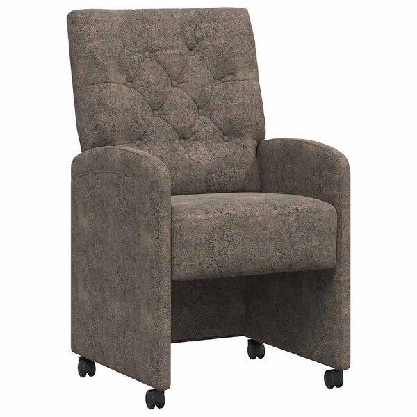 vidaXL Chaises de salle à manger 2 Pièces Gris foncé 58 x 67 x 97 cm