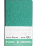 Piqûre 32x19 5cm recettes-dépenses 80 pages - Couleurs assorties EXACOMPTA