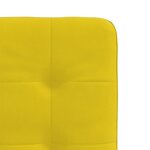 vidaXL Chaises à manger lot de 2 Jaune Velours