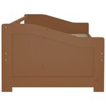vidaXL Lit de repos 3 places sans matelas Marron miel 90x200 cm