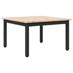 vidaXL Table basse Naturel 60 x 60 x 36 cm Bois de pin massif