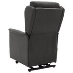 vidaXL Fauteuil Gris foncé Tissu