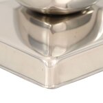 vidaXL Bouchons de poteau 6 Pièces Globe final Acier inoxydable 101x101mm