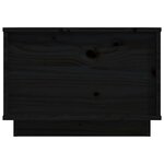 vidaXL Table basse Noir 40x50x35 cm Bois massif de pin