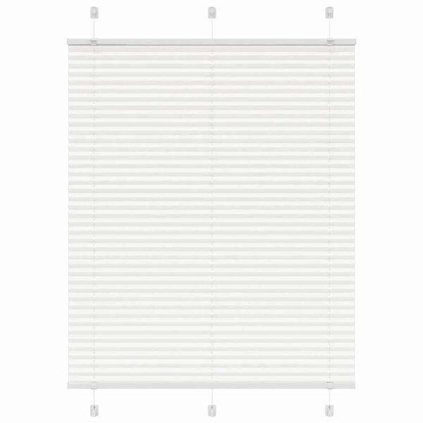 vidaXL Store plissé blanc 110x100cm largeur du tissu 109 4cm polyester