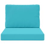 vidaXL Coussin de canapé d'extérieur Polyester Turquoise 60 x 60 cm