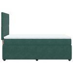 vidaXL Sommier à lattes de lit avec matelas Vert foncé 90x200 cm