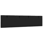 vidaXL Coussin de tête de lit Hanko noir 200 cm tissu