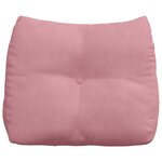 vidaXL Coussin de Dos Rose 60 x 24 x 50 cm Velours