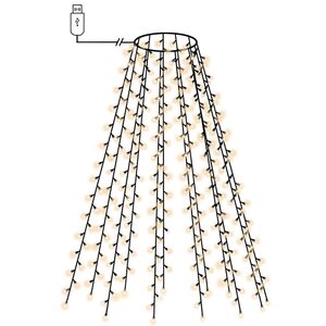 vidaXL Guirlande lumineuse d'arbre de Noël avec 180 LED 180 cm