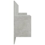 vidaXL Tête de lit avec armoires Gris béton Bois d'ingénierie