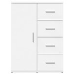 vidaXL Buffets 2 Pièces blanc 59x39x80 cm bois d'ingénierie