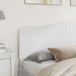 vidaXL Tête de lit Blanc Brillant 200 cm Bois d'ingénierie