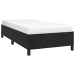 vidaXL Cadre de lit sans matelas noir 90x200 cm velours