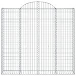 vidaXL Paniers à gabions arqués 25 Pièces 200x50x180/200 cm Fer galvanisé