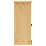 vidaXL Armoire murale de salle de bain Corona bois de pin massif