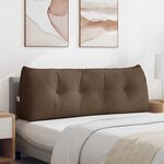 vidaXL Coussin de Dos Marron 140 x 24 x 50 cm tissu