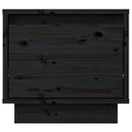 vidaXL Table de chevet Noir 35x34x32 cm Bois de pin solide