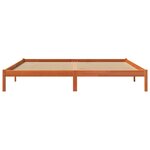 vidaXL Cadre de lit sans matelas cire marron 200x200cm bois pin massif