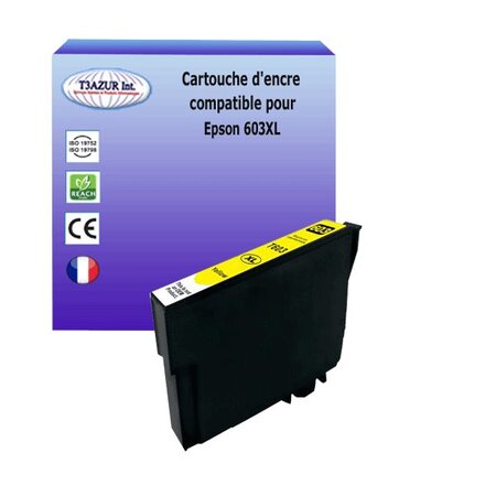 Cartouche compatible avec epson 603 xl jaune pour epson xp-3100 xp