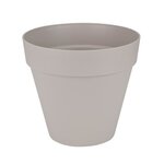 Pot de fleurs rond gris avec roues Loft Urban Ø 50 cm