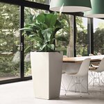 LECHUZA Jardinière Cubico 40 ALL-IN-ONE Blanc haute brillance 18191