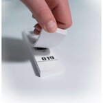 Carnet de 50 tickets vestiaire blancs - lot de 20 - exacompta