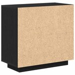 vidaXL Buffet Noir 80 x 40 x 75 cm Bois d'ingénierie