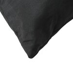 vidaXL Coussins de canapé lot de 4 noir 40x40 cm tissu