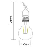 Luxform lampe led solaire de jardin 2 pièces transparent