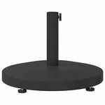 vidaXL Socles de parasol d'extérieur Noir 48 x 48 x 32 cm Acier  béton