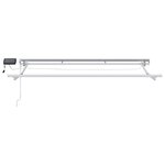 vidaXL Cadre de store manuel avec LEDs Jaune et blanc 3 x 2 5 m