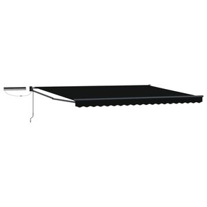 vidaXL Auvent rétractable électrique Noir et anthracite 4 × 3 m