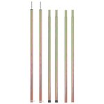 vidaXL Mâts de tente télescopiques 170-255 cm 2 Pièces Acier galvanisé