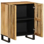 vidaXL Buffet 60x34x75 cm bois de manguier massif brut